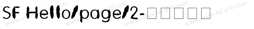 SF Hello/page/2字体转换